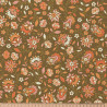 Printed Cotton CLAUDE Brown / Orange